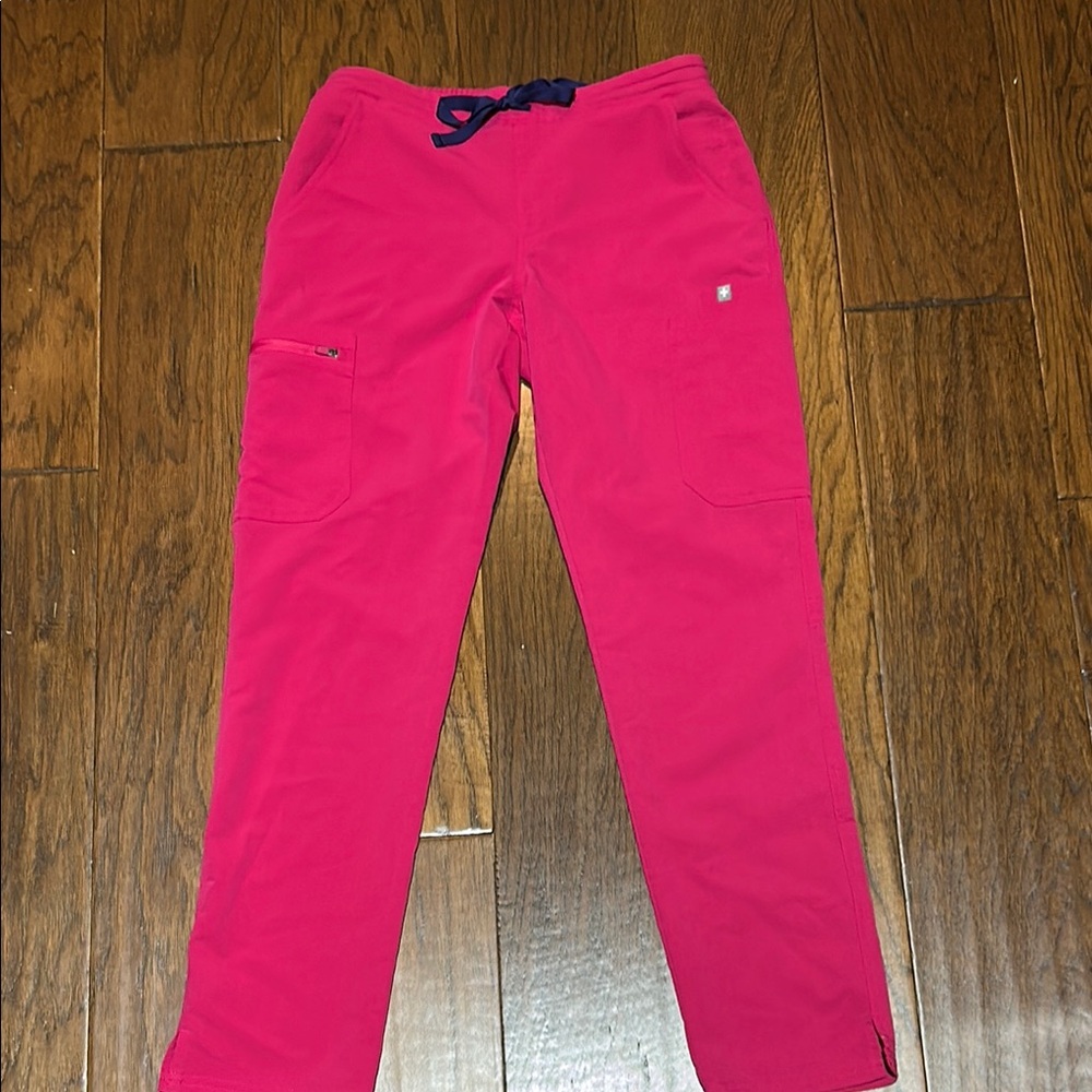 Figs Pink Sweatpants Vibrant Cotton Blend Joggers
